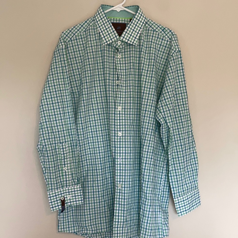 NWOT Large Tattersall Dress Shirt